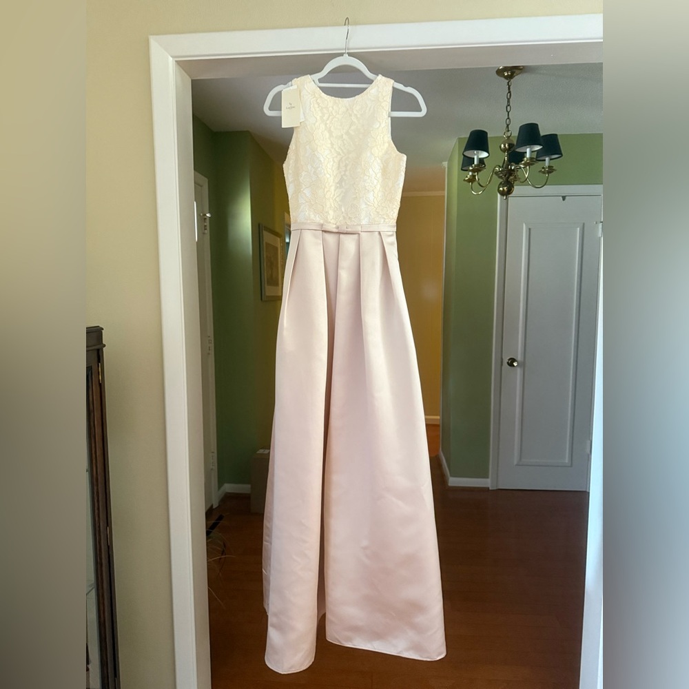 Elegant Formal Champagne Gown
